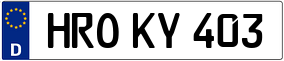 Trailer License Plate